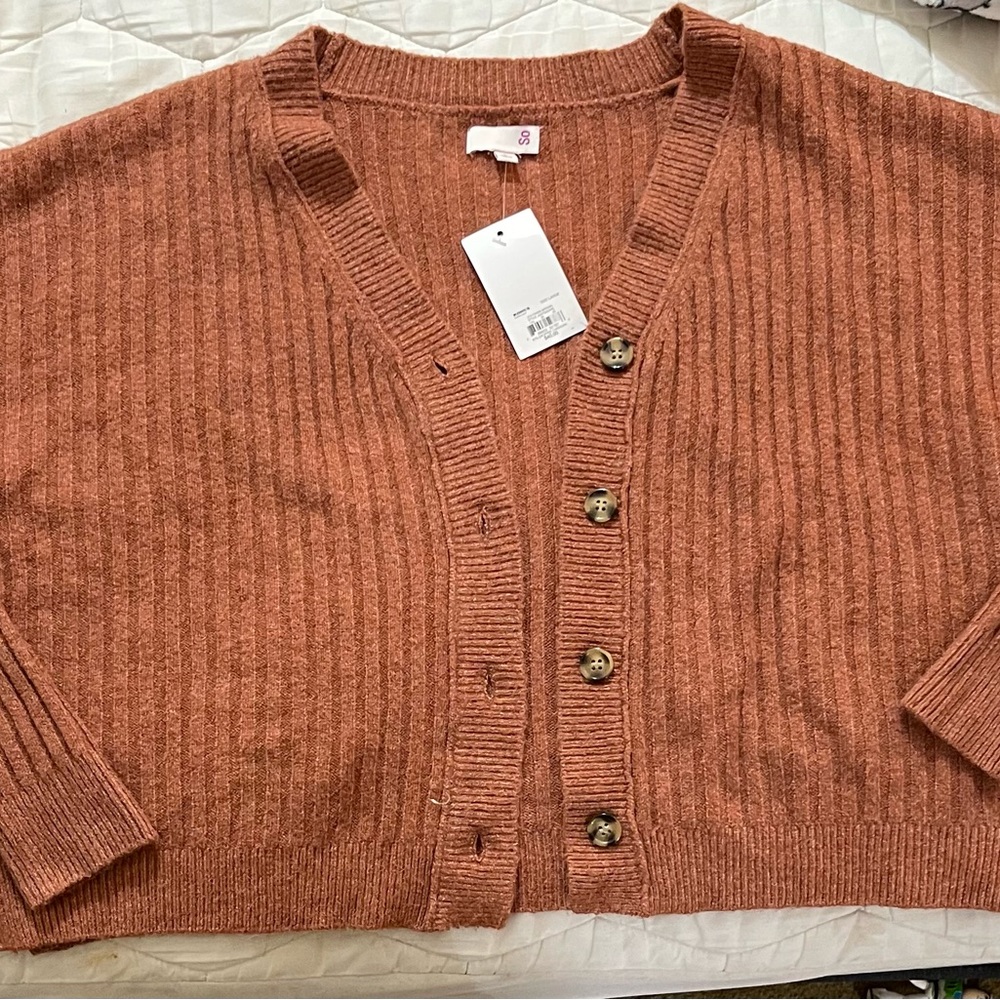 Crop Sweater, brand new with tags, burnt orange color, So brand